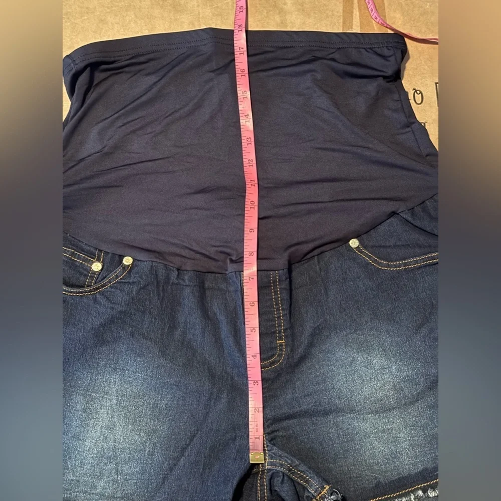 Times Two: Stylish Soft Denim Maternity Shorts